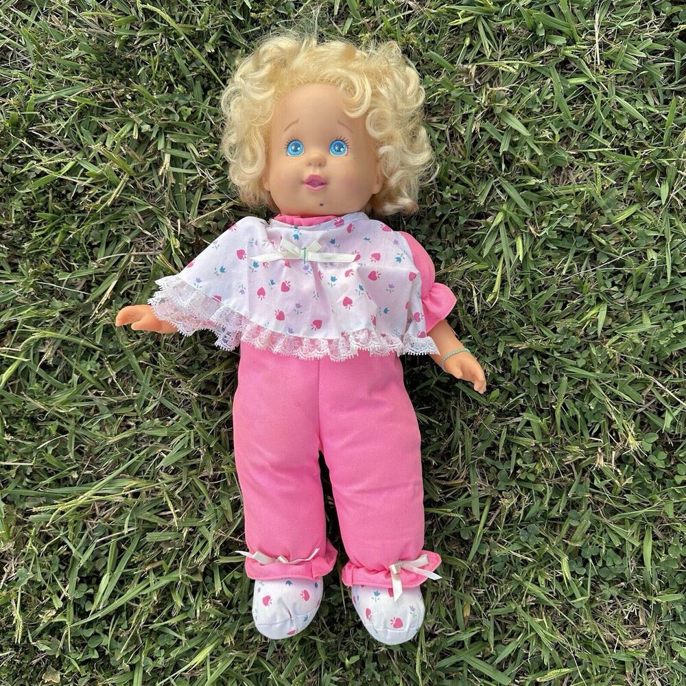 Vintage 1990s Tyco Baby Get Well 17" Doll Talks